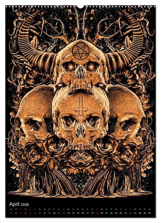 Produktbild: BLOODBOY/DARK ILLUSTRATION (Wandkalender 2026 DIN A2 hoch), CALVENDO Monatskalender