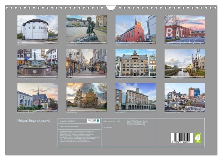 Produktbild: Neuss Impressionen (Wandkalender 2026 DIN A3 quer), CALVENDO Monatskalender