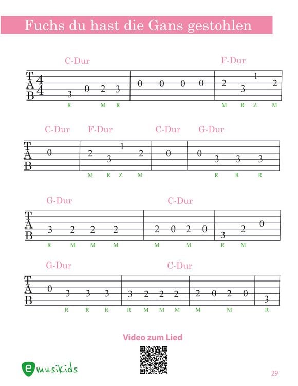 Produktbild: Das M&auml;dchen Gitarrenbuch inkl. QR-Codes zu Lernvideos