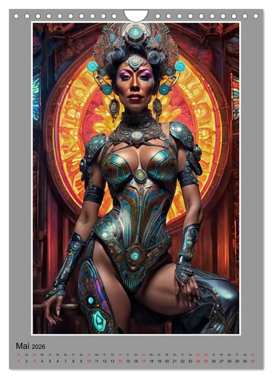 Produktbild: Elegante Cyborgs (Wandkalender 2026 DIN A4 hoch), CALVENDO Monatskalender