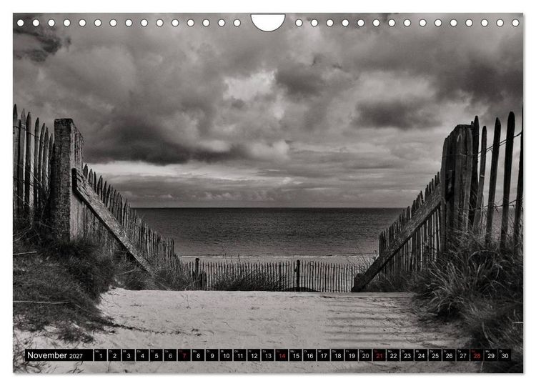 Produktbild: Bretagne in Schwarz und Wei&szlig; 2027 (Wandkalender 2027 DIN A4 quer), CALVENDO Monatskalender