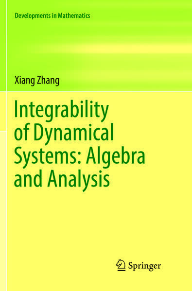 Produktbild: Integrability of Dynamical Systems: Algebra and Analysis