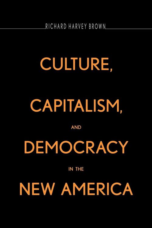 Produktbild: Culture, Capitalism, and Democracy in the New America