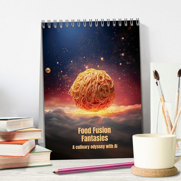 Produktbild: Food Fusion Fantasies (Desk Calendar 2026 DIN A5 portrait), CALVENDO 12 Month DeskCalendar