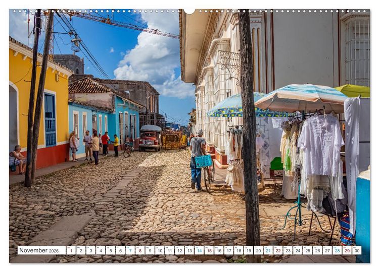 Produktbild: Farbenfrohes Kuba (Wandkalender 2026 DIN A2 quer), CALVENDO Monatskalender