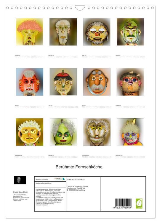 Produktbild: Ber&uuml;hmte Fernsehk&ouml;che (Wandkalender 2026 DIN A3 hoch), CALVENDO Monatskalender