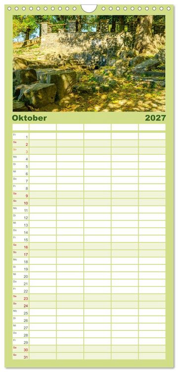 Produktbild: Familienplaner 2027 - Die Fulda mit 5 Spalten (Wandkalender, 21 x 45 cm) CALVENDO