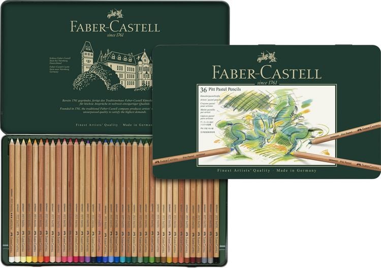Produktbild: Faber-Castell Farbstifte Pitt Pastel, 36er Metalletui