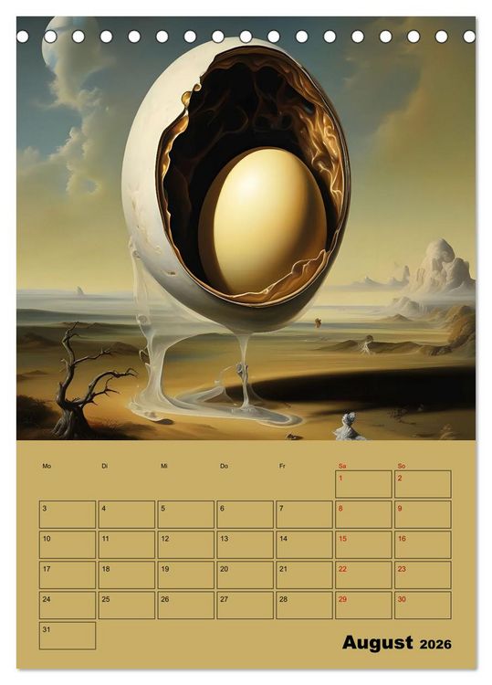 Produktbild: Surreale Fantasiewelten (Tischkalender 2026 DIN A5 hoch), CALVENDO Monatskalender