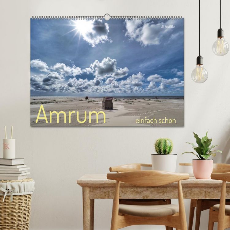 Produktbild: Amrum einfach sch&ouml;n (Wandkalender 2026 DIN A2 quer), CALVENDO Monatskalender