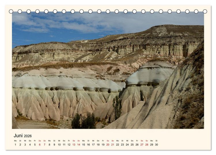Produktbild: Kappadokien, im Land der Feenkamine (Tischkalender 2026 DIN A5 quer), CALVENDO Monatskalender