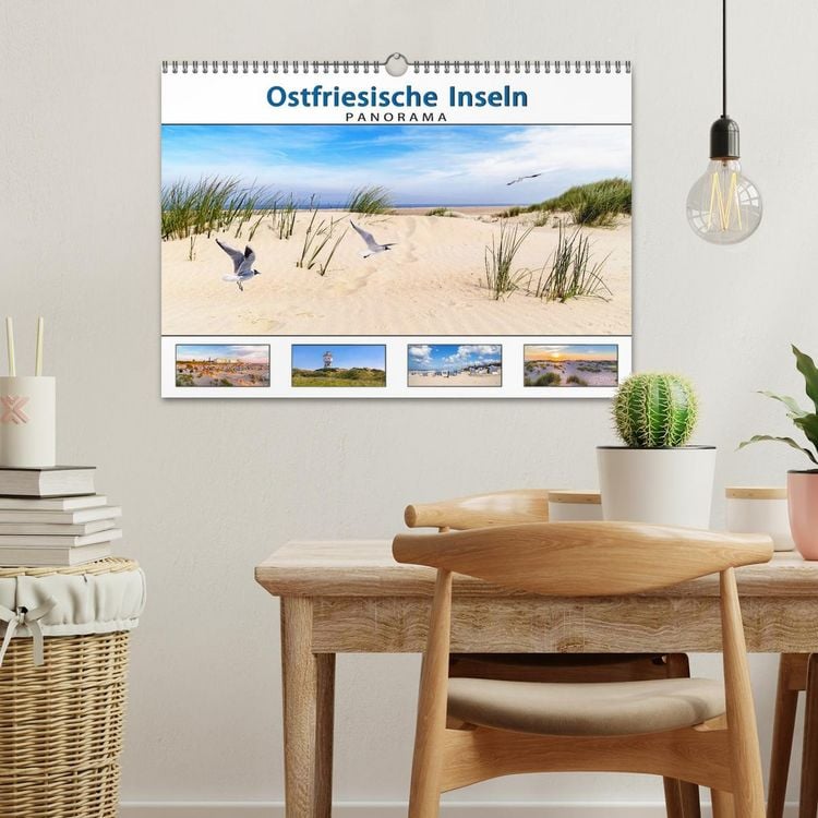 Produktbild: PANORAMA - Ostfriesische Inseln (Wandkalender 2026 DIN A3 quer), CALVENDO Monatskalender