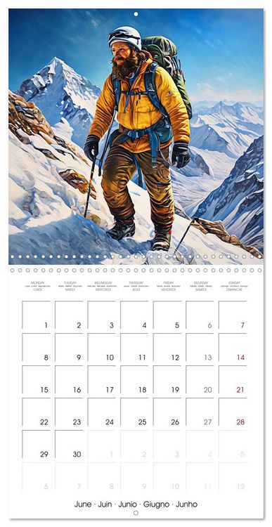 Produktbild: Mountaineers - Extreme mountaineering (Wall Calendar 2026 12 &times; 12 Inch) CALVENDO 12 Month Wall Calendar