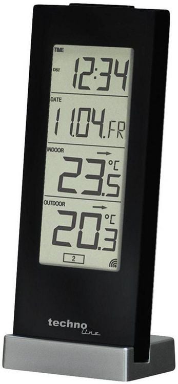 Produktbild: Techno Line WS 9767 Funk-Thermometer Schwarz WS 9767