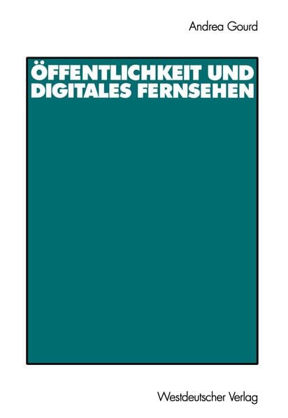 Produktbild: &Ouml;ffentlichkeit und digitales Fernsehen