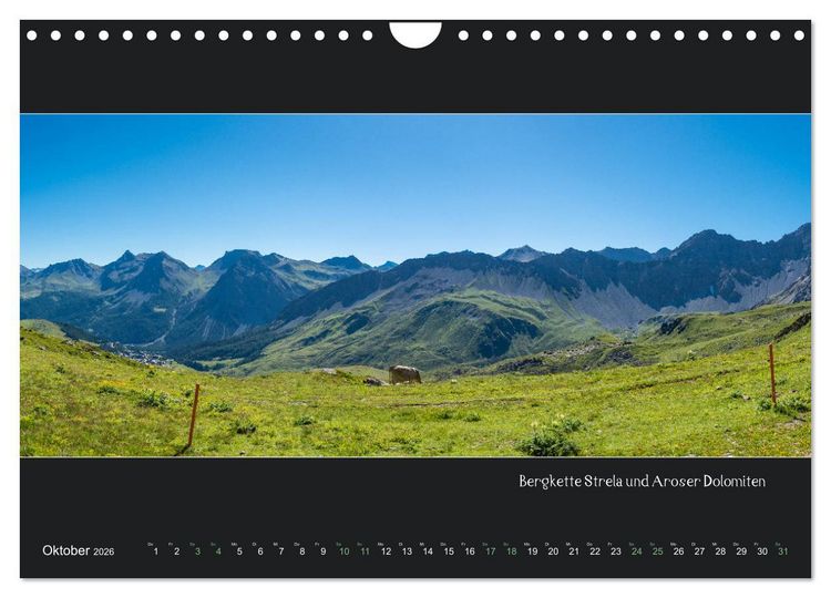 Produktbild: Arosa Panorama (Wandkalender 2026 DIN A4 quer), CALVENDO Monatskalender
