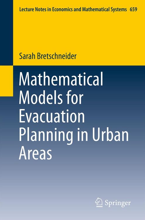 Produktbild: Mathematical Models for Evacuation Planning in Urban Areas