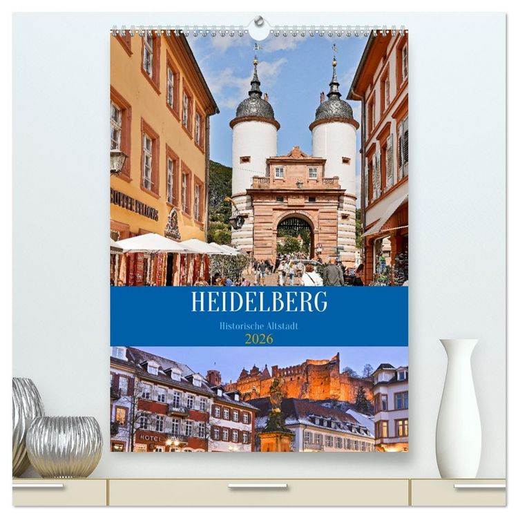 Produktbild: Heidelberg - Historische Altstadt (hochwertiger Premium Wandkalender 2026 DIN A2 hoch), Kunstdruck in Hochglanz