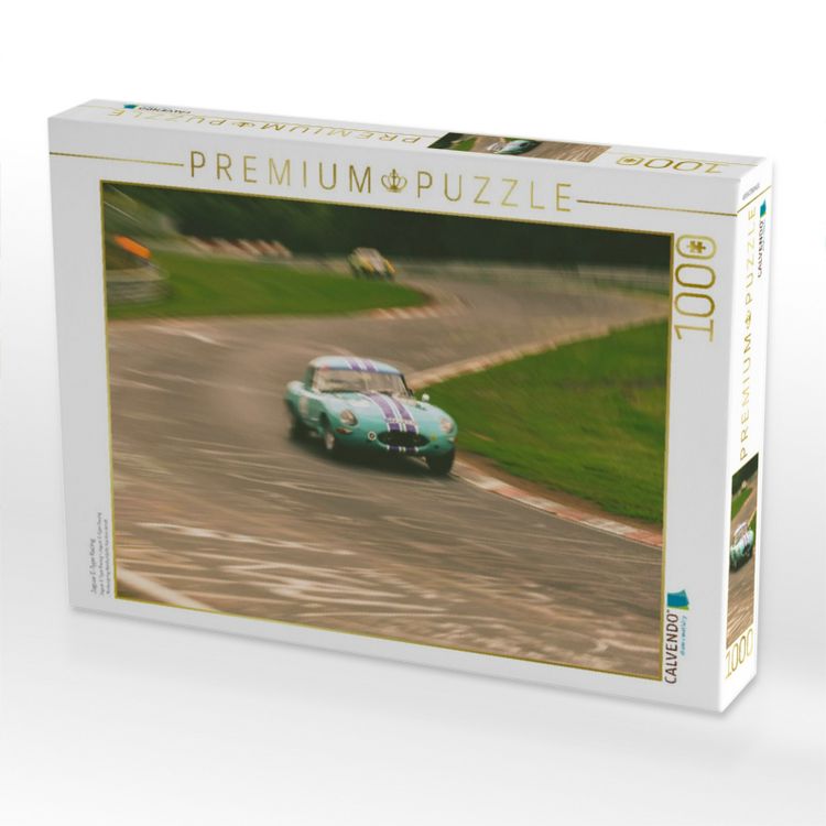 Produktbild: CALVENDO Puzzle Jaguar E-Type Racing | 1000 Teile Lege-Gr&ouml;&szlig;e 64x48cm Foto-Puzzle f&uuml;r gl&uuml;ckliche Stunden