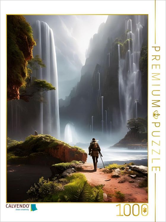 Produktbild: CALVENDO Puzzle Wasserf&auml;lle | 1000 Teile Lege-Gr&ouml;&szlig;e 64x48cm Foto-Puzzle f&uuml;r gl&uuml;ckliche Stunden