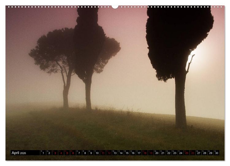 Produktbild: Toskana - Inseln im Nebel (Wandkalender 2026 DIN A2 quer), CALVENDO Monatskalender