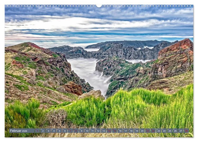 Produktbild: Madeira - Inselzauber im Atlantik (hochwertiger Premium Wandkalender 2026 DIN A2 quer), Kunstdruck in Hochglanz