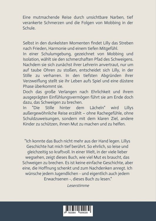 Produktbild: Die Stille hinter dem L&auml;cheln