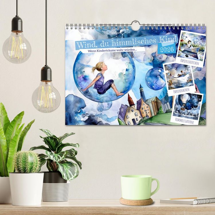 Produktbild: Wind, du himmlisches Kind (Wandkalender 2026 DIN A4 quer), CALVENDO Monatskalender