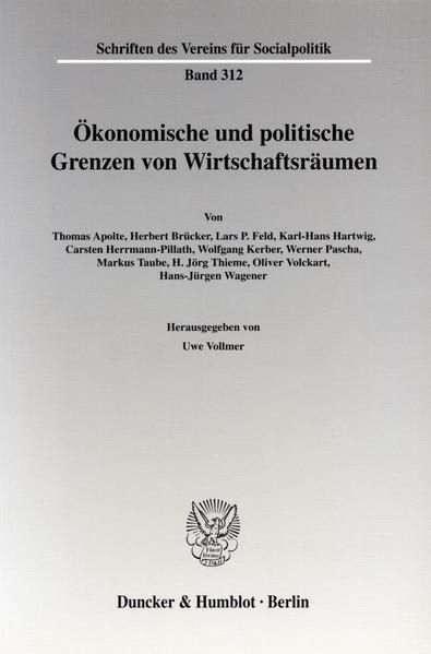 Produktbild: &Ouml;konomische und politische Grenzen von Wirtschaftsr&auml;umen.