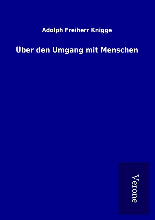 Produktbild: Über den Umgang mit Menschen