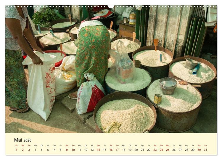 Produktbild: Leben in Myanmar (hochwertiger Premium Wandkalender 2026 DIN A2 quer), Kunstdruck in Hochglanz