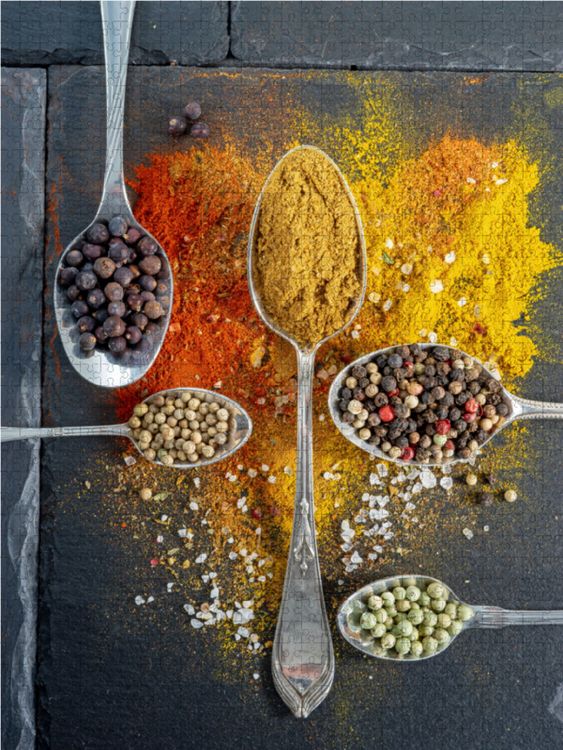 Produktbild: CALVENDO Puzzle Pfeffer - Curry | 1000 Teile Lege-Gr&ouml;&szlig;e 64x48cm Foto-Puzzle f&uuml;r gl&uuml;ckliche Stunden