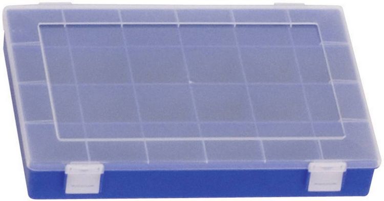 Produktbild: H&uuml;nersdorff Sortimentskasten (L x B x H) 335 x 225 x 55 mm Anzahl F&auml;cher: 24 feste Unterteilung Inhalt 1 St.