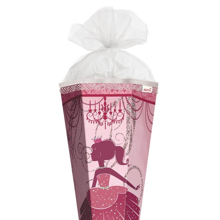 Produktbild: Roth Schult&uuml;te Ballerina Glitter eckig T&uuml;llverschluss R&uuml;schenborte 85cm