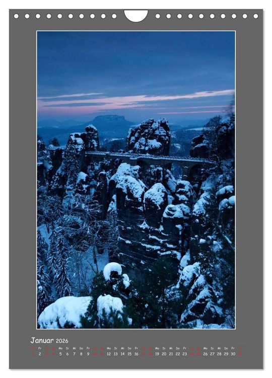 Produktbild: Meine sch&ouml;ne S&auml;chsische Schweiz (Wandkalender 2026 DIN A4 hoch), CALVENDO Monatskalender