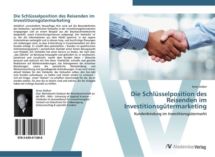 Produktbild: Die Schl&uuml;sselposition des Reisenden im Investitionsg&uuml;termarketing