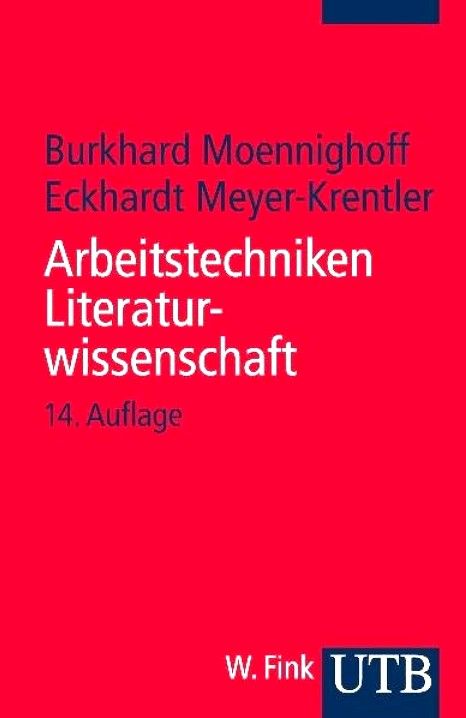 Produktbild: Arbeitstechniken Literaturwissenschaft