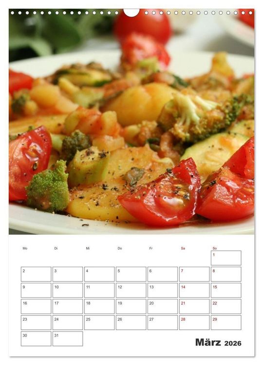Produktbild: Leckeres mit Tomate (Wandkalender 2026 DIN A3 hoch), CALVENDO Monatskalender
