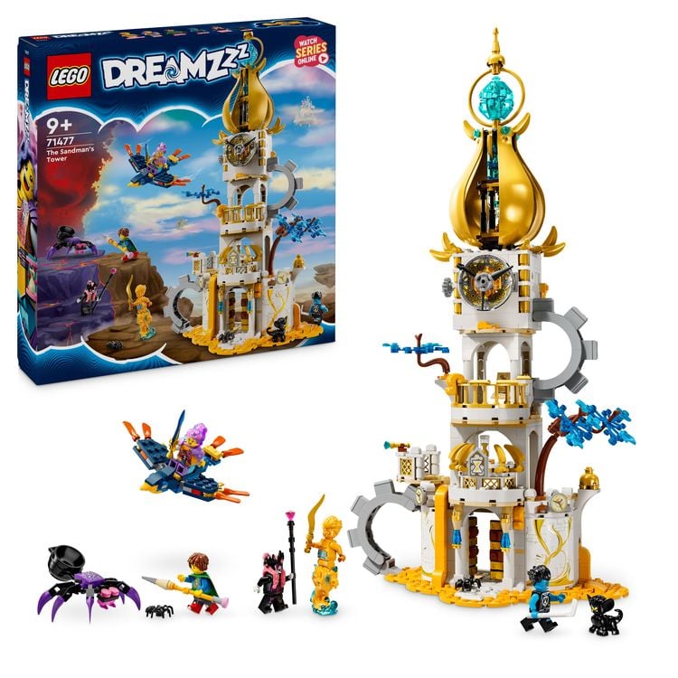 Bild vom Artikel LEGO DREAMZzz 71477 Turm des Sandmanns, Schloss-Spielzeug mit Fabelwesen vom Autor 