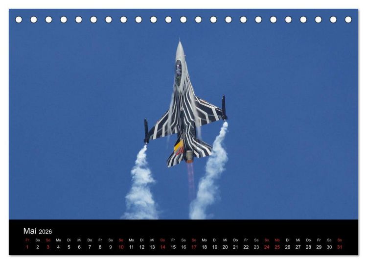 Produktbild: Milit&auml;rflugzeuge 2026 (Tischkalender 2026 DIN A5 quer), CALVENDO Monatskalender