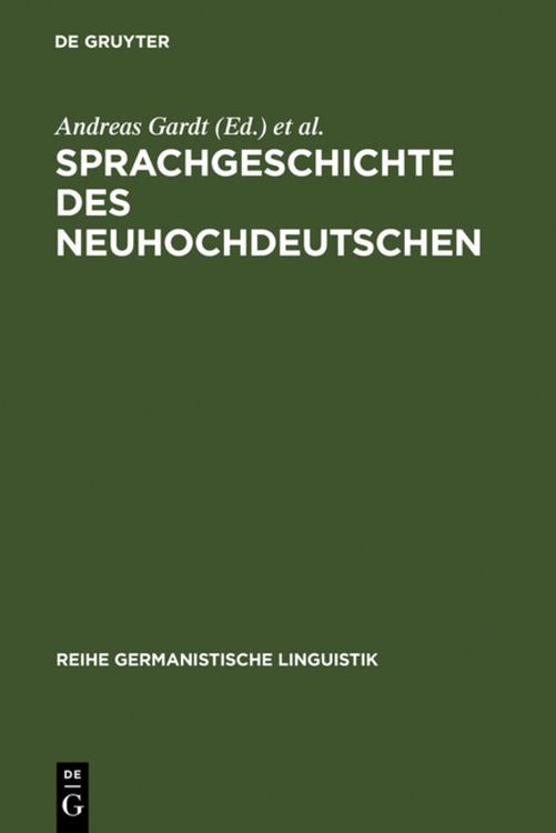 Produktbild: Sprachgeschichte des Neuhochdeutschen
