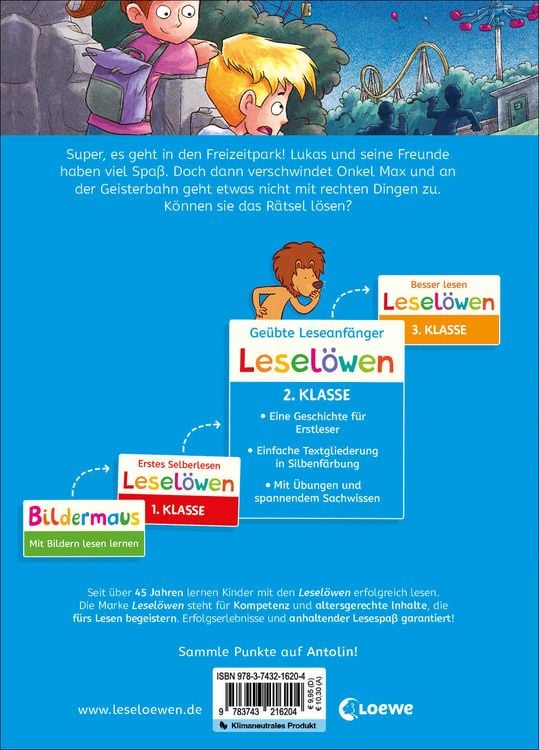 Produktbild: Lesel&ouml;wen 2. Klasse - Alarm! Diebe im Freizeitpark!