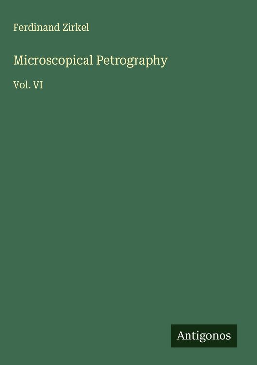 Produktbild: Microscopical Petrography