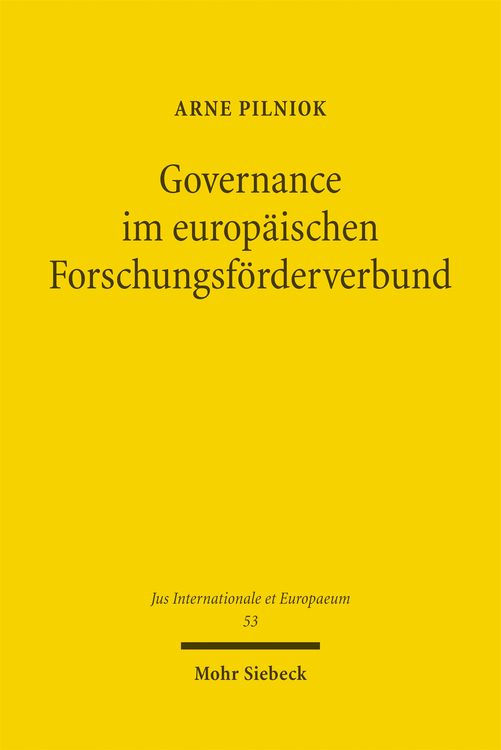 Produktbild: Governance im europ&auml;ischen Forschungsf&ouml;rderverbund