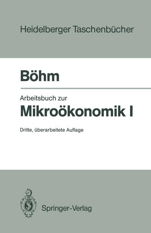 Produktbild: Arbeitsbuch zur Mikro&ouml;konomik I