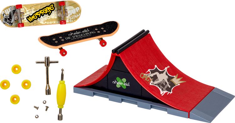Produktbild: Mini-Skateboard-Set Spine-Ramp - skate-aid