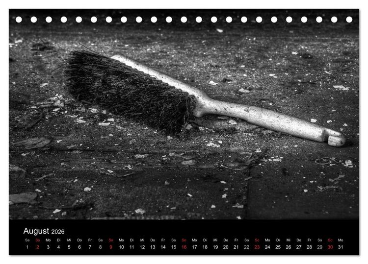 Produktbild: Objekte in schwarz weiss (Tischkalender 2026 DIN A5 quer), CALVENDO Monatskalender