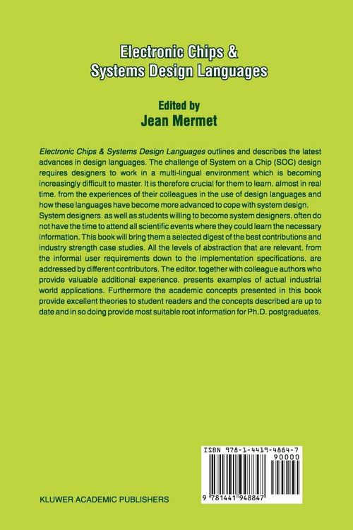 Produktbild: Electronic Chips & Systems Design Languages