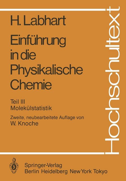 Produktbild: Einf&uuml;hrung in die Physikalische Chemie