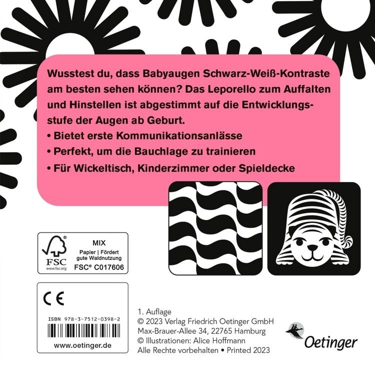 Erste Bilder für Babyaugen. 0-3 Monate